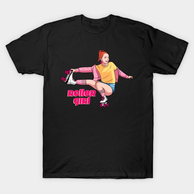 Roller Girl T-Shirt by liomal